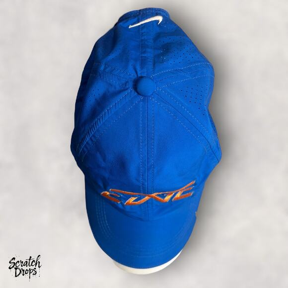 Men Nike Golf Hat One Size Blue Adjustable Cap Embroidered Logo White Swoosh HAT - Picture 6 of 6